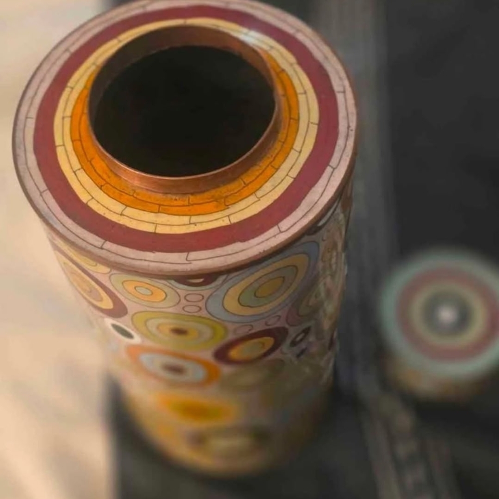 Colorful Abstract Art Vase
